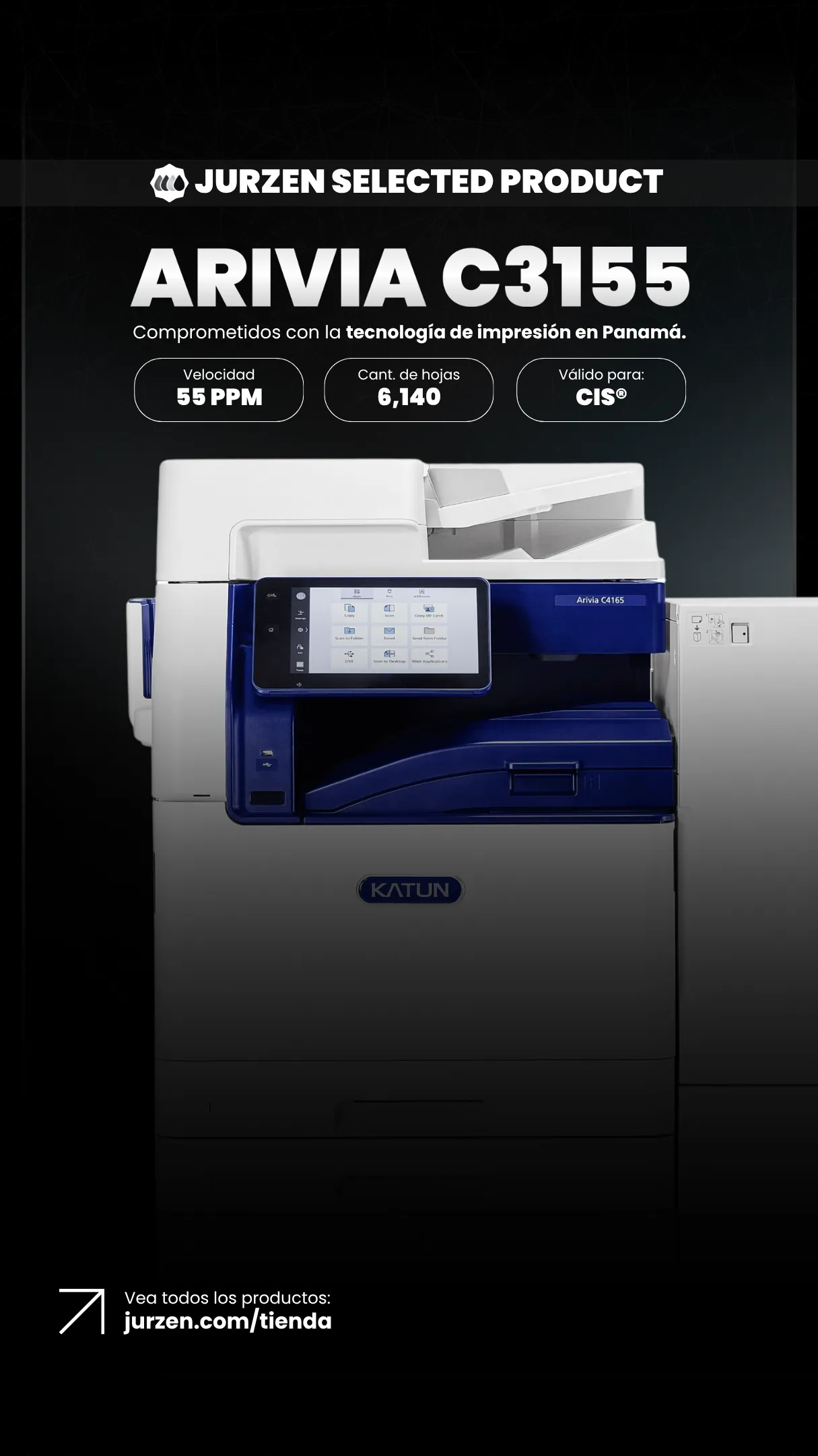 ARIVIA Arivia C3155 | Soluciones JurZen Equipo corporativo ARIVIA Arivia C3155 - multifunction color JurZen Panamá
