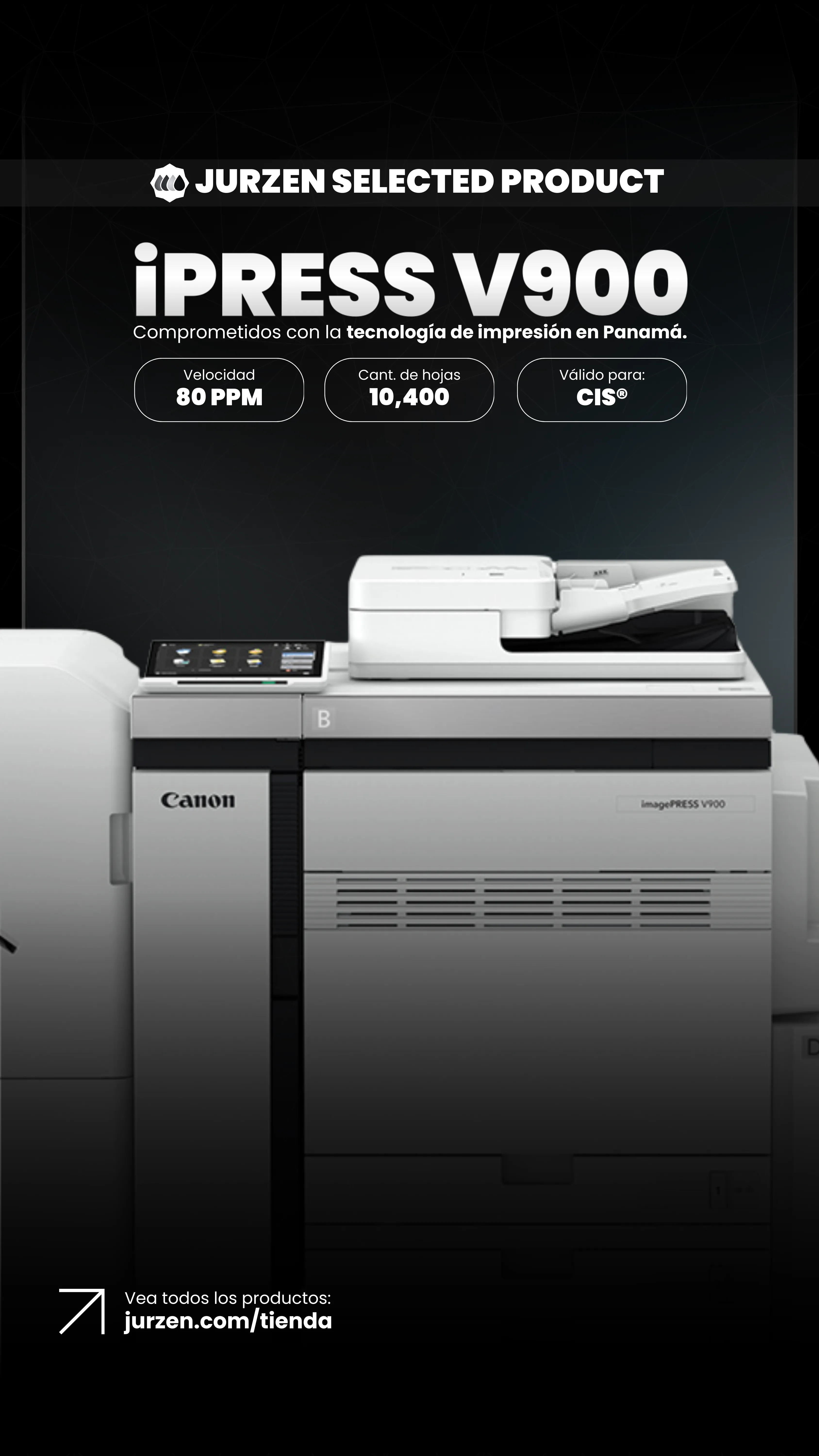 Canon iPRESS V900 | Soluciones JurZen Equipo corporativo Canon iPRESS V900 - production color JurZen Panamá