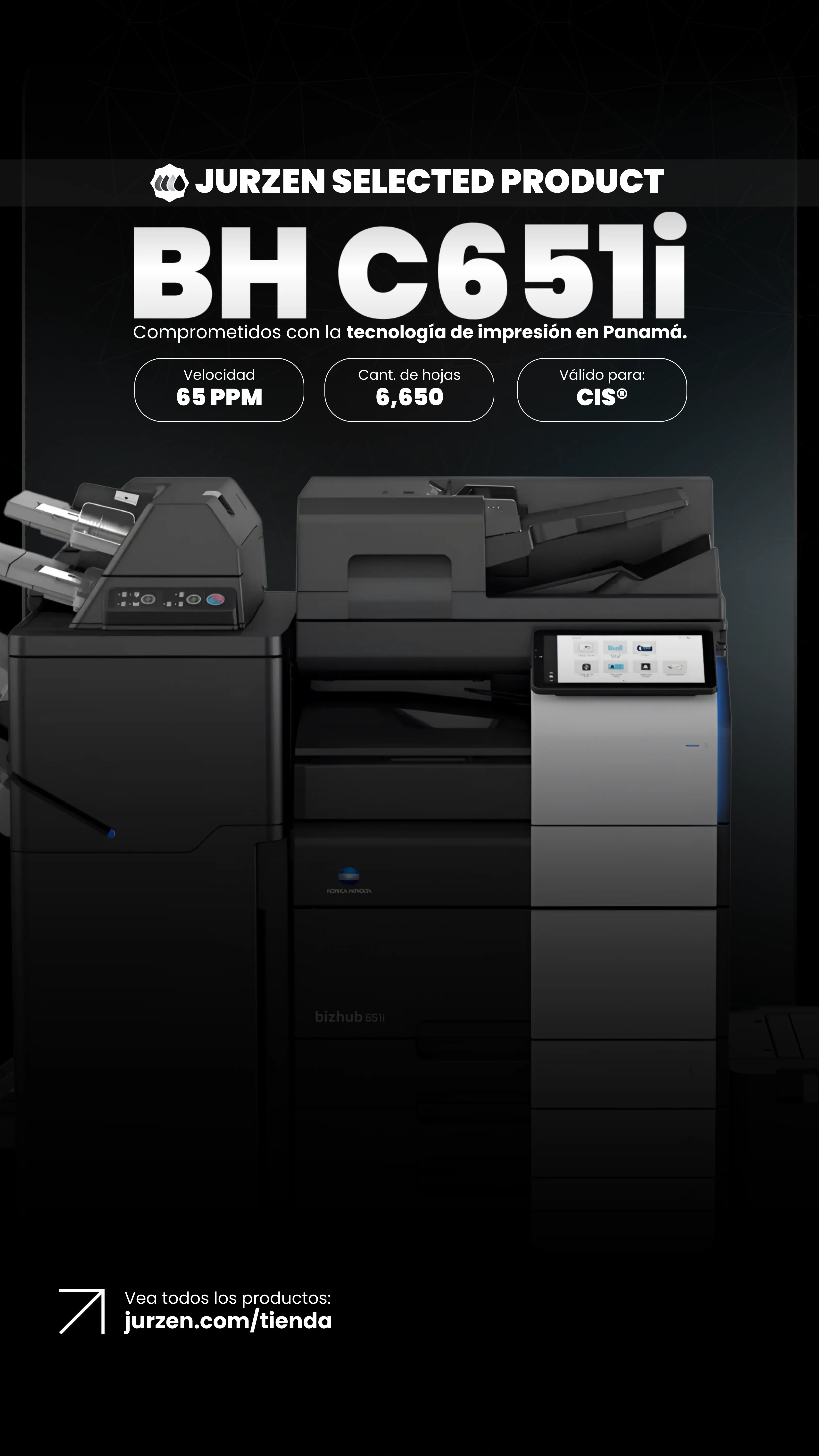 Konica Minolta BH C651i | Soluciones JurZen Equipo corporativo Konica Minolta BH C651i - multifunction color JurZen Panamá