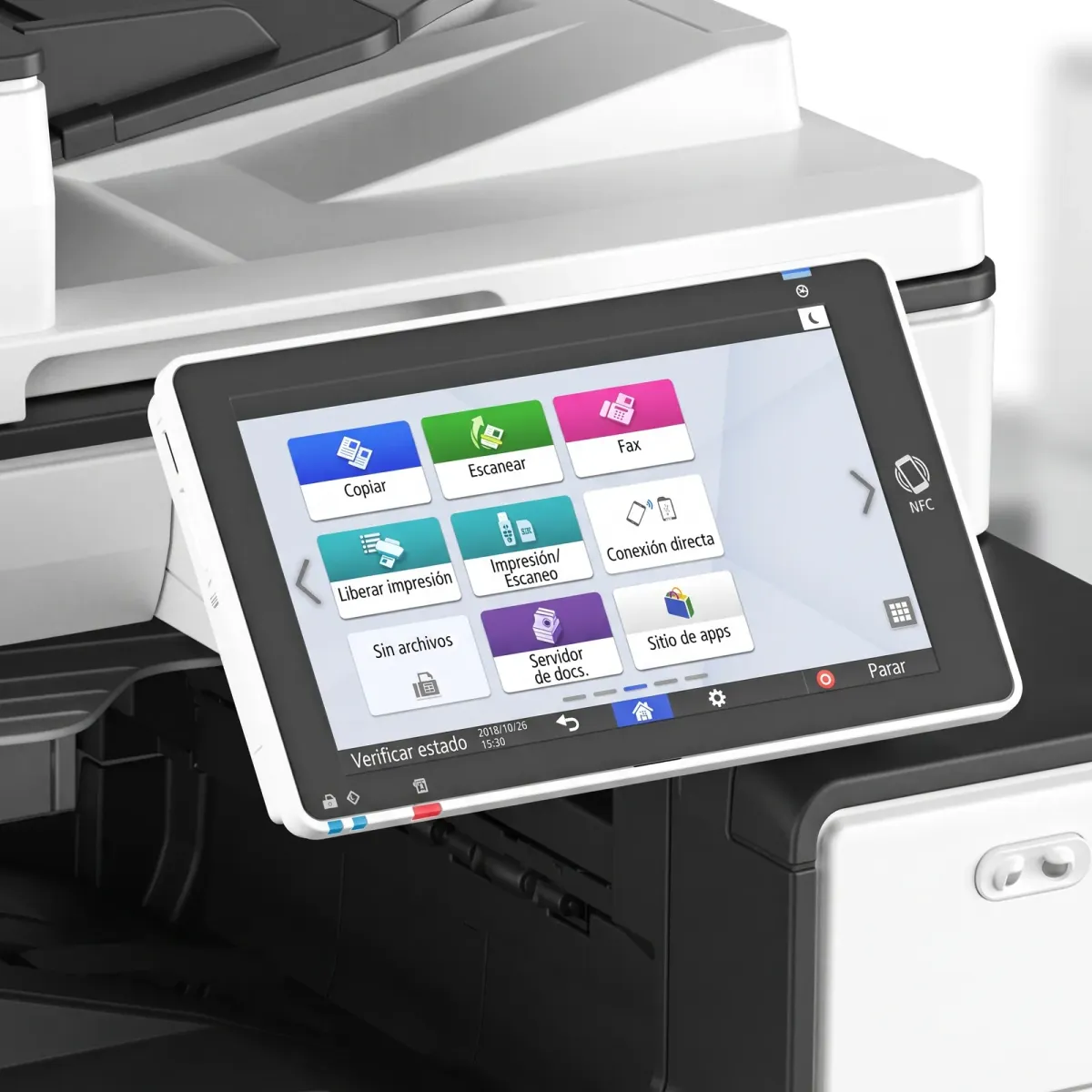 Ricoh IM C400SRF en Panamá — Detalle Smart Operation Panel